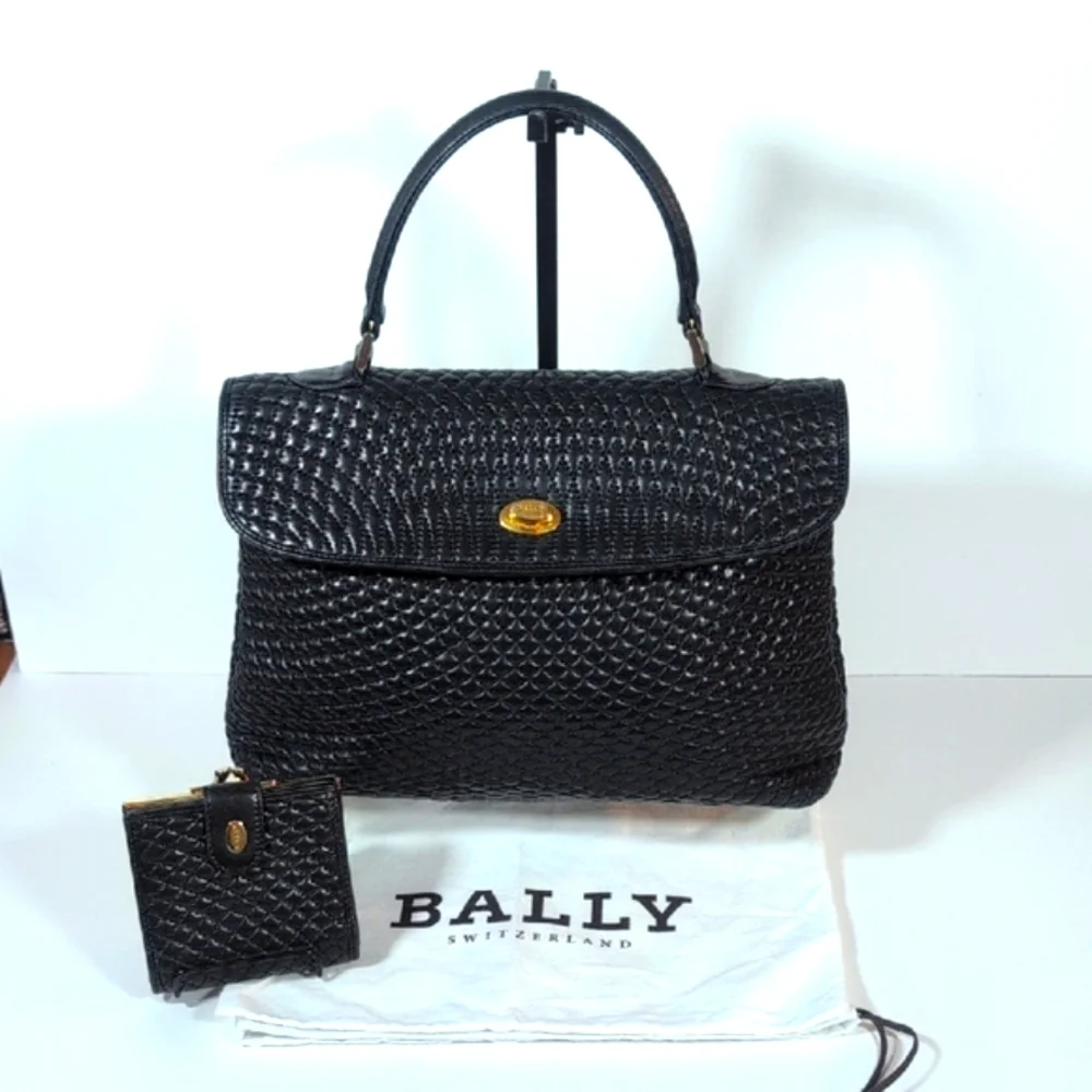 Bally Quilted Top Handle Bag and Wallet